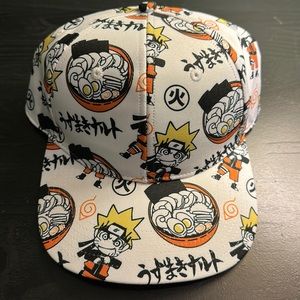 White Naruto Adjustable Baseball Cap